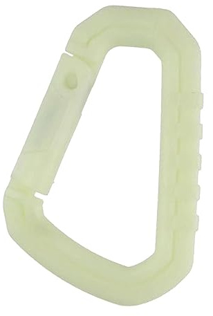 Milageto Diving Carabiner Clips, Glow in The Dark Carabiner Hook Keychain Buckle Snap Hooks for Boating Underwater Surfing Outdoor Activities BCD Dive