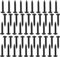 M3*12mm Black Self Tapping Screws, Phillips Pan Head Zinc Plating 304 Stainless Steel Screws, Fasteners Bolts for Plastic Wood Furniture and Drywall 50 Pcs