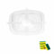 6 PCS Silicone Case,Fresh Covers, Sealing Lids,Cup Sleeves, Bowl Covers, Fruit Food Fresh Covers, Stretchy Covers, Cold and Heat Resistant, Reusable, Stretchable (Rectangle, White)