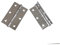 NORAZE 2 Cerniere in Acciaio Inox da 3 Pollici, for Ante di armadi, finestre, scatole di Legno, mobili, Cerniere Piatte