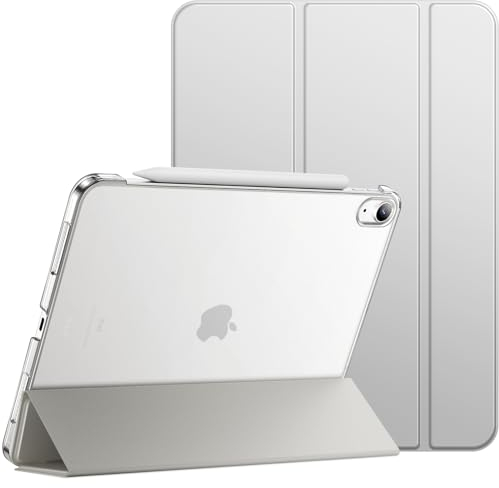 JETech Hülle für iPad Air 11 Zoll M3/M2 (2025/2024), iPad Air 5./4. Generation 2022/2020 10,9 Zoll, Abdeckung mit Auto Schlafen/Wachen (Silber)