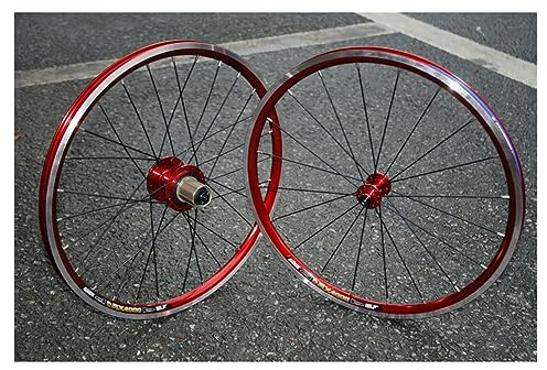 ZFF Klappfahrrad Laufrad Set 20 Zoll 406 BMX-Rad V-Bremse Schnelle Veröffentlichung Ultraleicht Aluminiumlegierung Doppelwandiger Rand 74/130MM 8/9/10/11fach Kassette 20/28 Löcher
