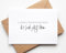 KAMEWI® Postkarte GLÜCK Statement | Inkl. Briefumschlag aus Kraftpapier | Schwangerschaft verkünden Baby unterwegs