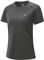 donhobo Damen Sport Fitness T-Shirt Kurzarm O-Ausschnitt Laufshirt Sommer Atmungsaktiv Schnelltrocknend Casual Sportshirt Running Traniningsshirts, Dunkelgrau, L