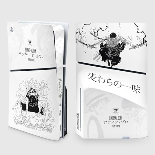 PS5 Skin Slim Gear 1, Aufkleber Playstation 5 Manga, Konsole und Controller, Edition Slim Disk, Skin Gear 1 PS5 (1 Controller)