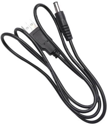 CAXUSD 1m Langes USB Verlängerungskabel mit 5,5x2,1mm Dc Netzteilanschluss und Stromversorgung für Tablette und Kleine Elektronische Geräte Am USB Ladegerät