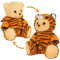 BRUBIES Teddy Tiger - 25 cm Teddybär im Tigerkostüm mit Kapuze - Plüschtier für kuschelige Abenteuer - Kuscheltier Geschenk für Kinder
