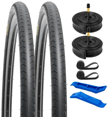 YunSCM - Neumáticos de bicicleta de 29 x 1,95 ETRTO 50-622 y cámaras de aire de bicicleta de 29 pulgadas AV32 mm Schrader Valve, compatibles 50/57-622 con neumáticos y cámaras de aire de bicicleta 29