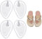 KARELLS Silikon Zehentrenner Pads, 2 Paare Zehenschutz Kissen Flip-Flop Sandalen, Zehenschutz Damen, Transparent