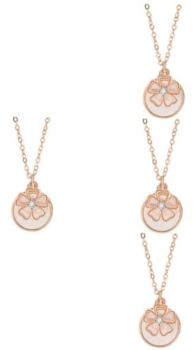 LIFKOME 4 Pz collana di fiori di ciliegio collane girocollo da donna collana girocollo con fiori collana personalizzata collana con ciondolo collana delicata per le donne collane estetiche