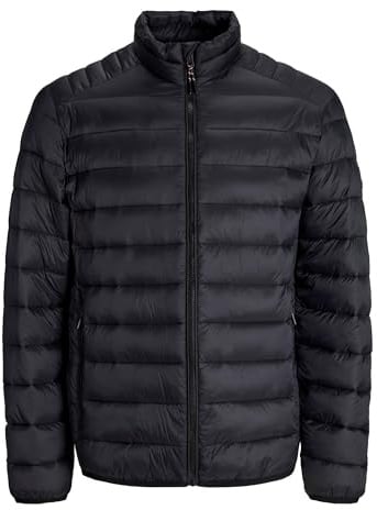 JACK & JONES Herren Jjebradley Light Puffer Collar Noos, Black, x_s