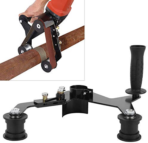 Belt Sander Adapter, Angle Grinder Attachment Pipe Tube Bracket Accessory Grinder Bearing Sanding Support Tool for Polishing