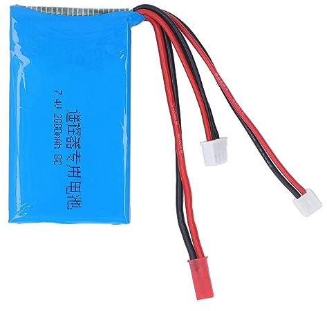 RC Lithium Battery 2S 7.4V 2000MAH Lightweight Power Pack for Spektrum DX6e DX6 Transmitter