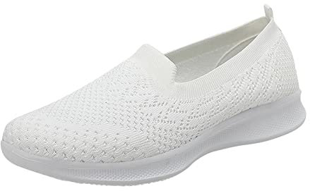 Zapatillas Mujer Deportivas Zapatos Sin Cordones Aire CóModos Malla Depotivas Plataforma Ligeras Ideales para Primavera-Verano