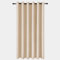 Hafaa Blackout Curtains Eyelet Cream 66x84 Inch Door Curtains for Living Room Premium Soft Thermal Insulated Bedroom Curtain 1 Panel with Tie Back