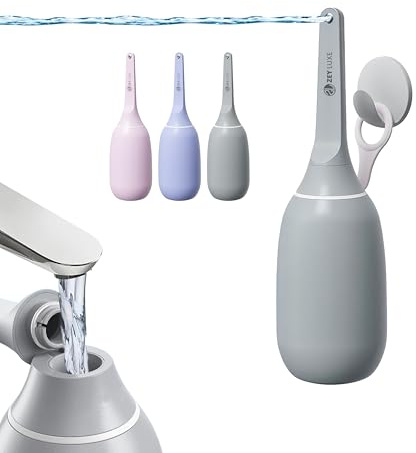 Peri Bottle 400ml for Postpartum Care – ZEY LUXE Portable Bidet Bottle for Women, Travel & Personal Hygiene, Reusable (Grey)