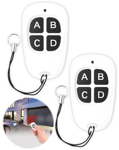Telecomando universale per garage, 433 MHz, 3 pezzi, telecomando per porta del garage, clonatore a 4 pulsanti, portata di 50 metri, duplicatore codice fisso, compatibile con 2260, 2262, PT2264, 5326
