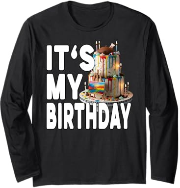 Peinture sur Toile « It's My Birthday » Manche Longue