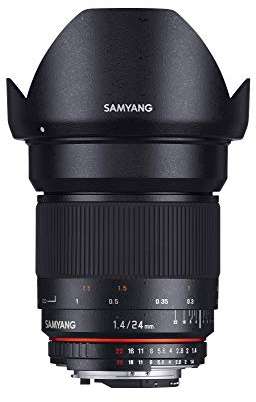 Samyang SAM24PENTAX Objectif 24 mm F1,4 pour Pentax KA Noir