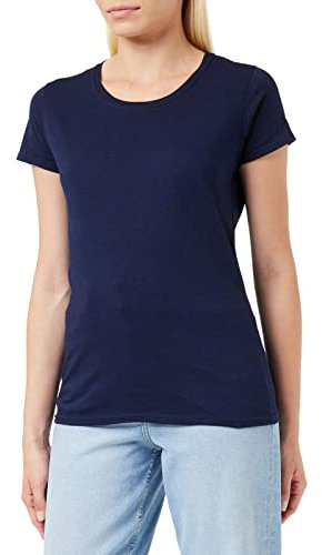 Fruit of the Loom Women's Original T. T-Shirt, Deep Navy, 8 (Manufacturer Size:X-Small)