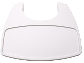 Leander Classic™ Tablett für Hochstuhl Weiss - Stabiles, Sicheres & Funktionales Design - Spülmaschinenfest - Lebensmittelzugelassenes Material
