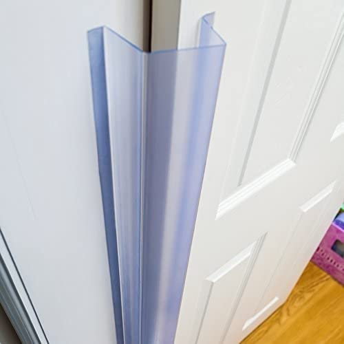 Cardea Solutions Child Safety British Made Door Finger Guard Pack, Covers Hinges at Front & Back of Doors - Clear (One Pack) - No Tools Required, Prevents Finger Pinch *Suitable for Home ONLY, 117cm*