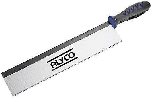 ALYCO 144086 - Serrucho de costilla mango recto dentado normal 250 mm para ebanista
