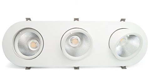 LED COB Einbauleuchten weiß Neutralweiß dreifach