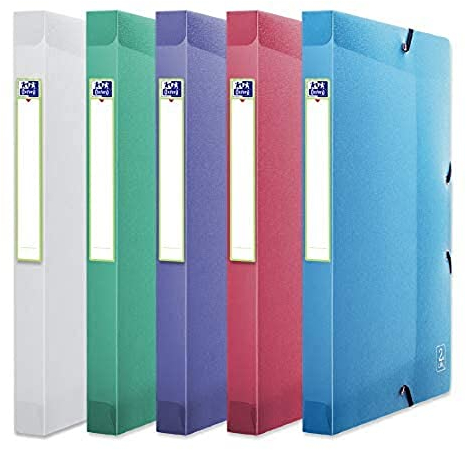 Oxford Sammelbox 2nd Life, DIN A4, Kunststoff, 4 Farben, 12er Pack