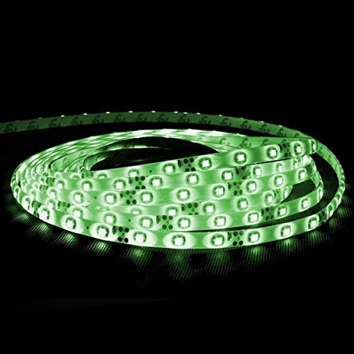 ECD Germany LED Leiste 10m 2x 5m, 3528 SMD, Grün, 600 LEDs, 60 LEDs/m, 12V, Wasserdicht IP65, LED Band Streifen Stripe Lichtleiste Lichtband Lichterkette Beleuchtung Strip Deko Licht Wasserfest