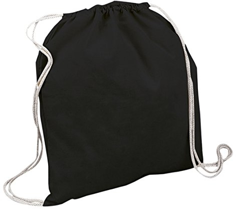 sin4sey 10er Set Baumwollbeutel Turnbeutel Baumwollrucksack Sportbeutel (schwarz)