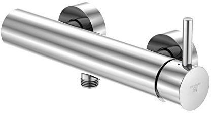 Steinberg 100 1220 Hochwertiges Brausesystem mit Keramik-Kartusche und Umsteller, zur Wand-Montage fürs Bad Brause-Einhebelmischer, Chrom