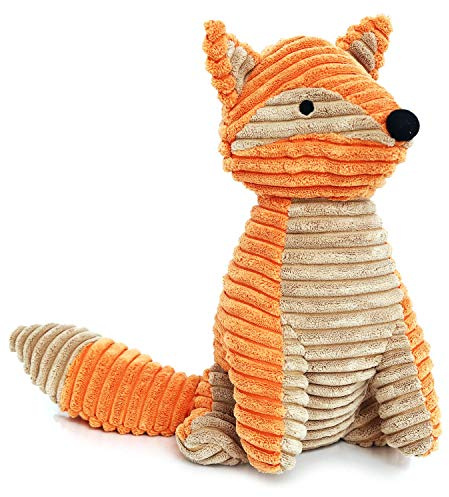 Chunky Ribbed Orange Brown Decorative Fox Animal Novelty Doorstop