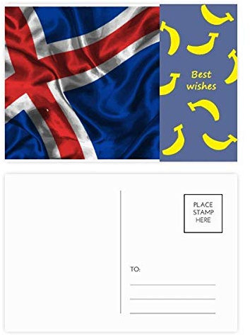 Silk Texture Island Postkarten-Set mit abstrakter Flagge, 20 Stück