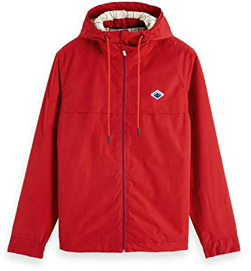 Scotch & Soda Herren Light Weight Jacket with Peach Touch Jacke, per Pack Rot (Bandana Red 3293), Small (Herstellergröße: S)