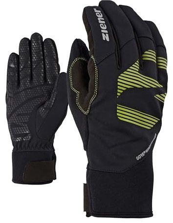 Ziener Erwachsene Freizeit- / Funktions- / Outdoor-Handschuhe, Atmungsaktiv, Winddicht, Soft-Shell ILKO GTX INF Multisport, Lime Green, 9,5, 802051
