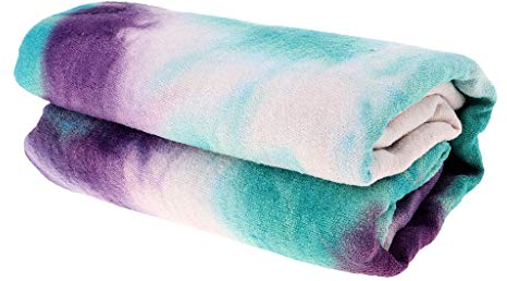 Tubayia Yoga Handtuch Fitnesstuch Schnelltrocknend rutschfest Yoga Matte Yogahandtuch mit Tragetasche (Grün)
