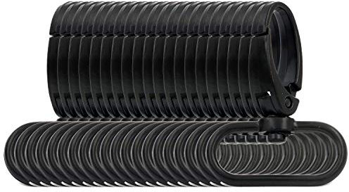 BIKICOCO - Broche de perno giratorio, clips de gancho de gatillo, cierre de mosquetón, con ojal giratorio de 3,2 cm, negro - 20 piezas