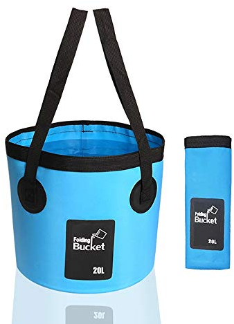 INHEMI Seau Pliables 20L, Sac à Eau Pliable, Portable Conteneur d'eau pour Laver Le Linge et la Vaisselle ou comme Bac a Eau