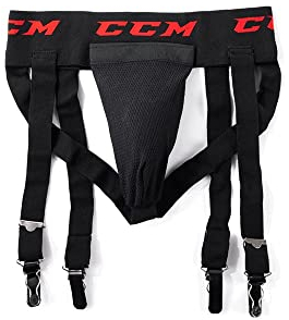CCM S21 Jock Combo Junior Black Tiefschutz mit Straps