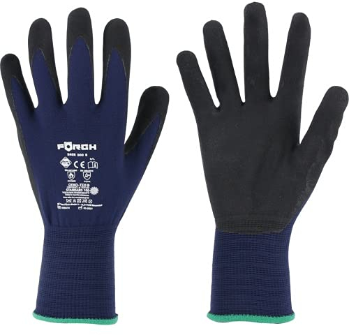 Förch Feinstrickhandschuh Nitril Touch 12 Stck Handschuhgrösse Grösse 10