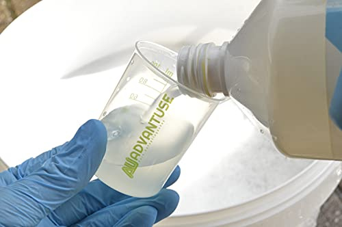 ADVANTUSE - Vaso medidor de 100 ml – Escala en pasos de 10 ml para medir de forma rápida y precisa espuma de nieve, champú o limpiadores.