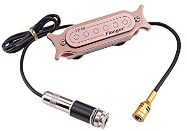 Alnicov Micro de trou sonore, double bobine pour rosace de son réglable Pièces de volume pour guitare acoustique