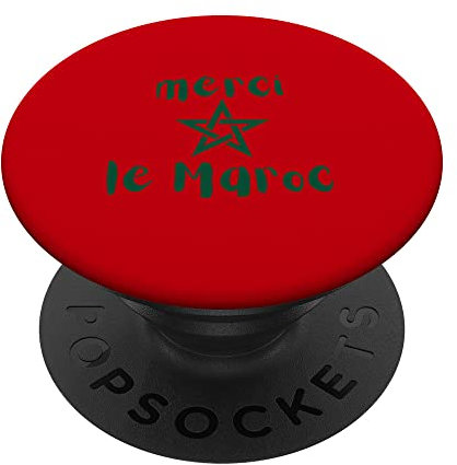 Merci le Maroc. Danke Marokko PopSockets mit austauschbarem PopGrip