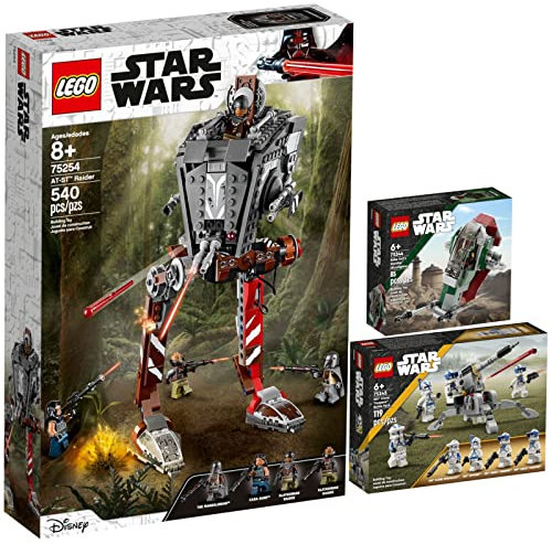 Lego Star Wars 3er Set: 75345 501st Clone Troopers Battle Pack, 75344 Boba Fetts Starship Microfighter & 75254 at-ST-Räuber