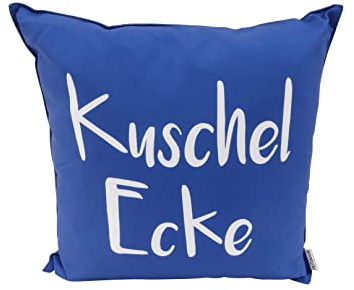 CB Home & Style Outdoor Garten Kissen Wasserabweisend Wasserfest 45 x 45 cm mit Füllung (Kuscheleckeblau)