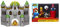 Jakks Pacific - JPA40020 - Nintendo Super Mario großes Spielset - Bowser´s Schloss - inkl. 6cm Bowser Figur & 85989 Dungeon Diorama Set, 6 cm Super Mario - Set de Figuras Mundo Dungeon Bunt