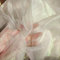 150cmx1m Organza Stoffe,Glanz Satin Modestoff Dekostoff Kostümstoff Stoffe zum Nähen Meterware Dekorieren,Lasertuch,Hauch Zart,Fein,Durchsichtig,zum Dekorieren Basteln,DIY Nähmuster Handwerk,Weiss