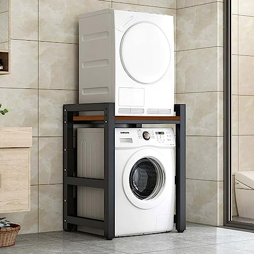 Armadio per Lavatrice a Tamburo, unità di stoccaggio della Lavatrice, Kit impilabile per Lavatrice e asciugatrice, mensola per Bagno, Cucina, Balcone, Lavanderia, capacità del Cuscinetto: 300 kg