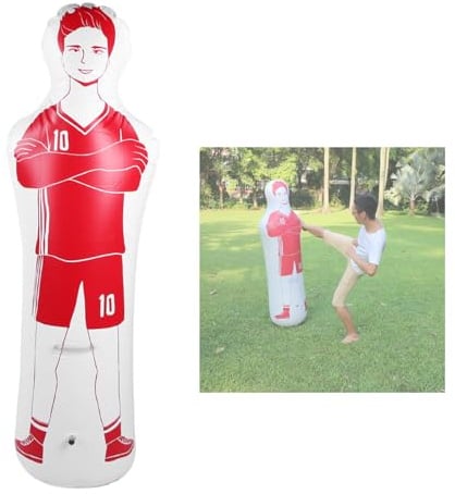 Aufblasbare Fu?ball-Trainingspuppe Tumbler 40 X 160 cm freisto? trainings dummy 180 cm Aufblasbare Fu?ballpuppe 220,46 Pfund Lager Leicht zu Transportieren, f¨¹r Trainingsger?te